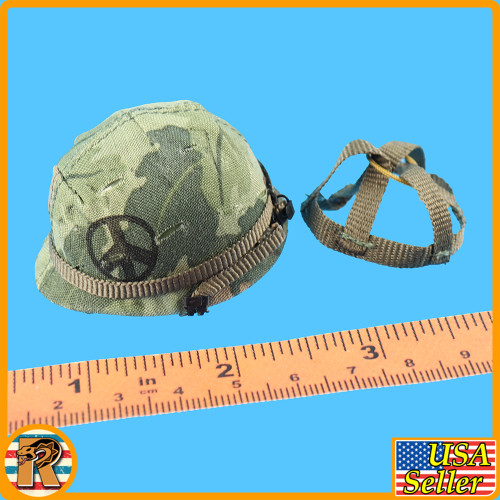 Vietnam Era Female - Camo Helmet - 1/6 Scale Part - DOECHI